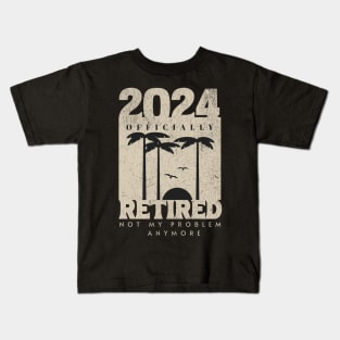 Officially Retired 2024, Funny Retired, Retirement, Retirement Gifts, Retired Est 2024, Retirement Party Kids T-Shirt